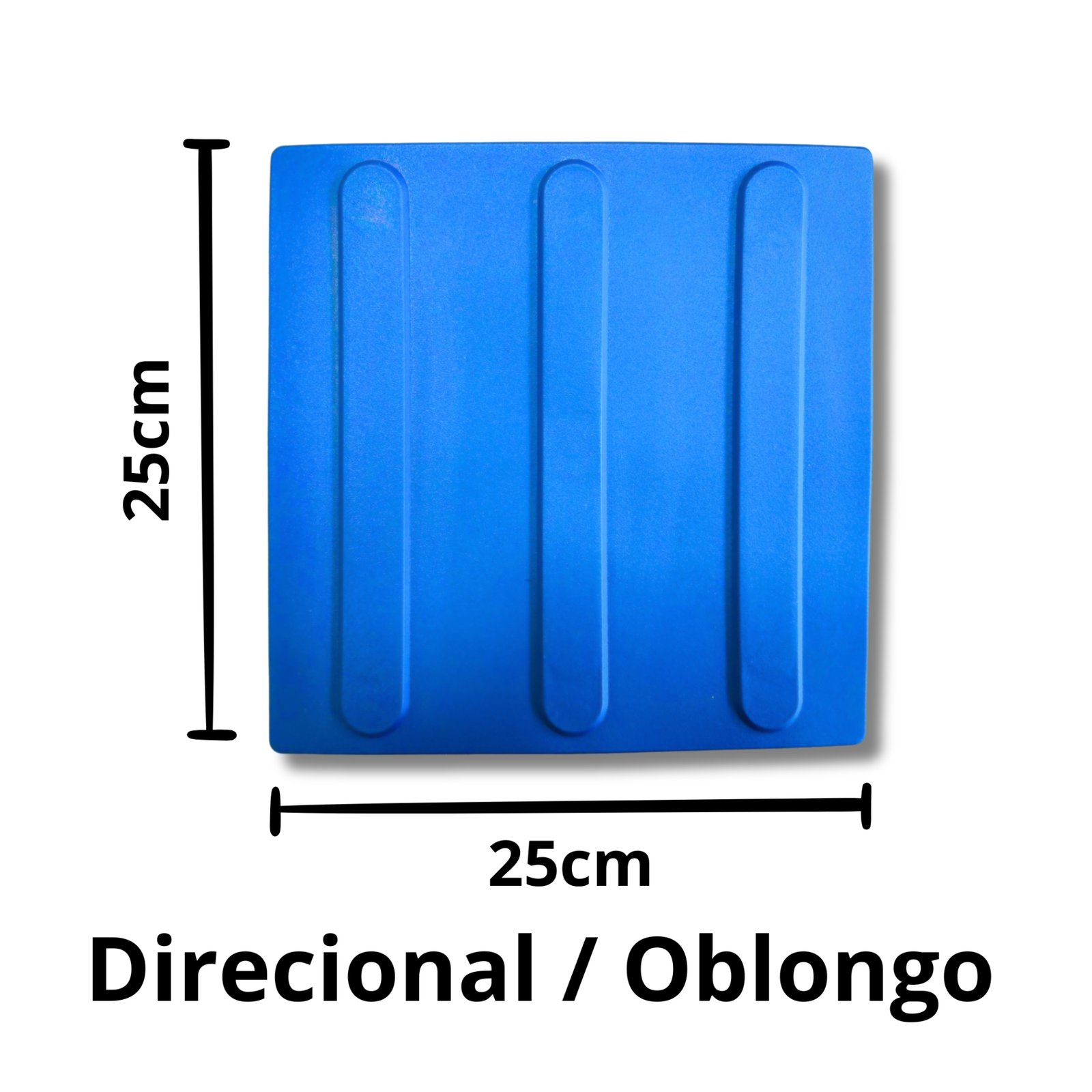 Miniatura 2 de Piso Tátil Direcional Azul 250x250x5 TPE