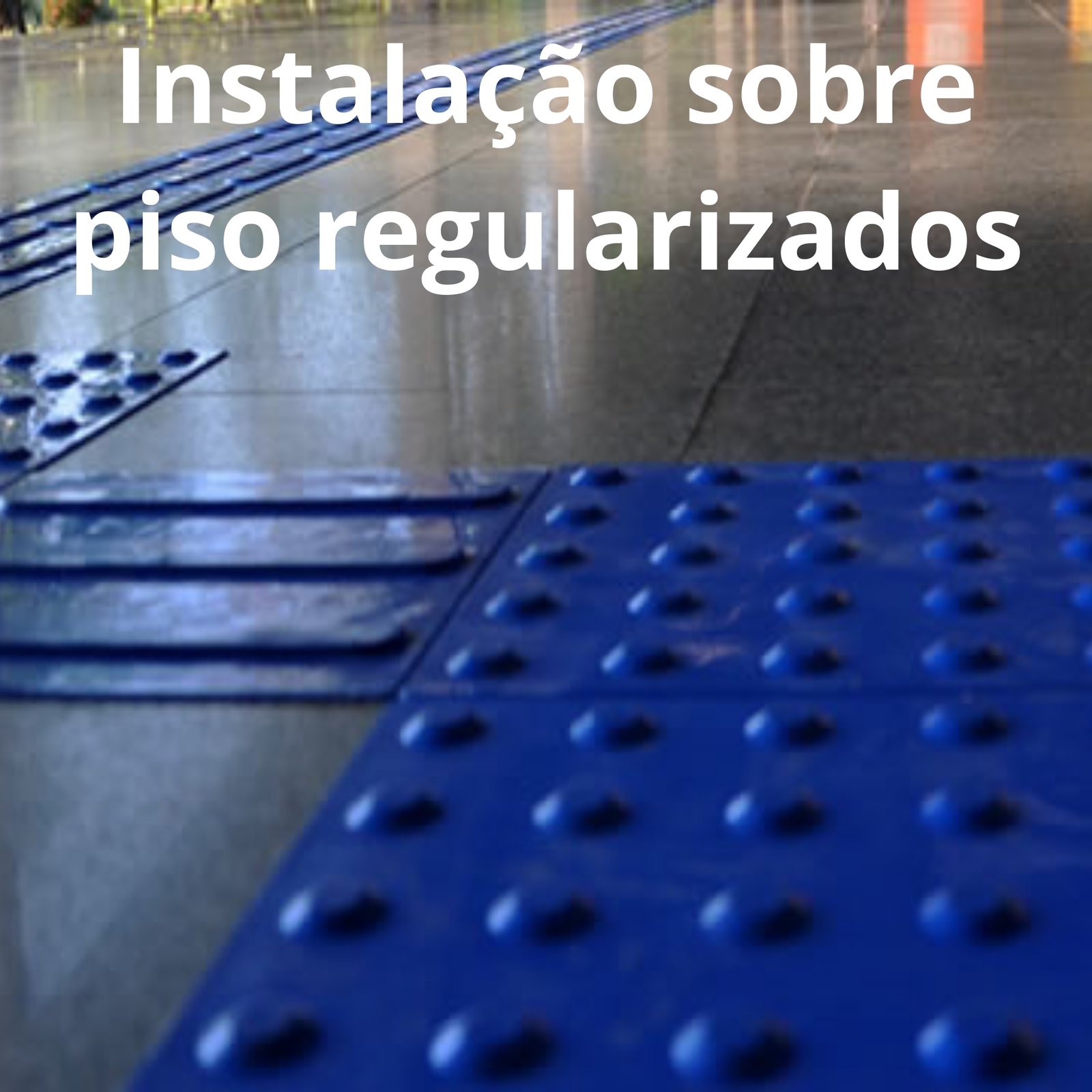 Miniatura 5 de Piso Tátil Direcional Azul 250x250x5 TPE