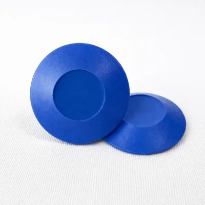 Elemento Tátil Alerta 27mm Colorido Azul Adesivado