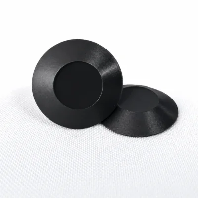 Elemento Tátil Alerta 27mm Colorido Preto Adesivado