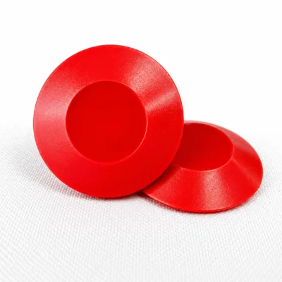 Elemento Tátil Alerta 27mm Colorido Vermelho Adesivado