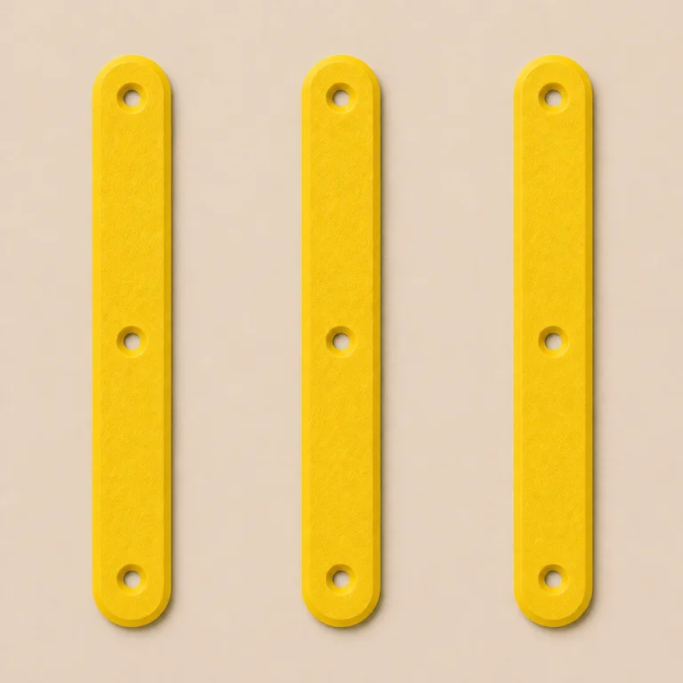Elemento Tátil Direcional 235mm Colorido Amarelo Parafusado