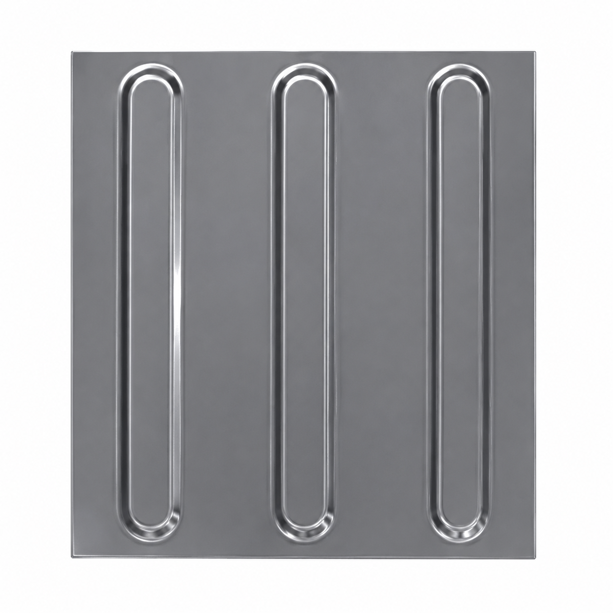Miniatura 2 de Piso Tátil Direcional Inox Em Placa 25x25 Cm