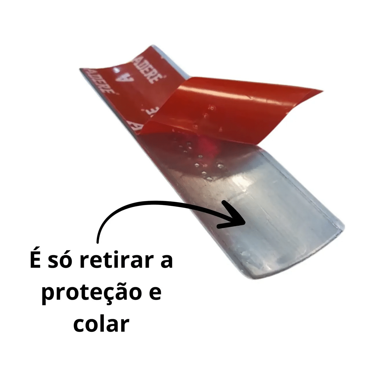 Miniatura 3 de Placa Braille Alumínio p/ Corrimão 10x3cm - Desce