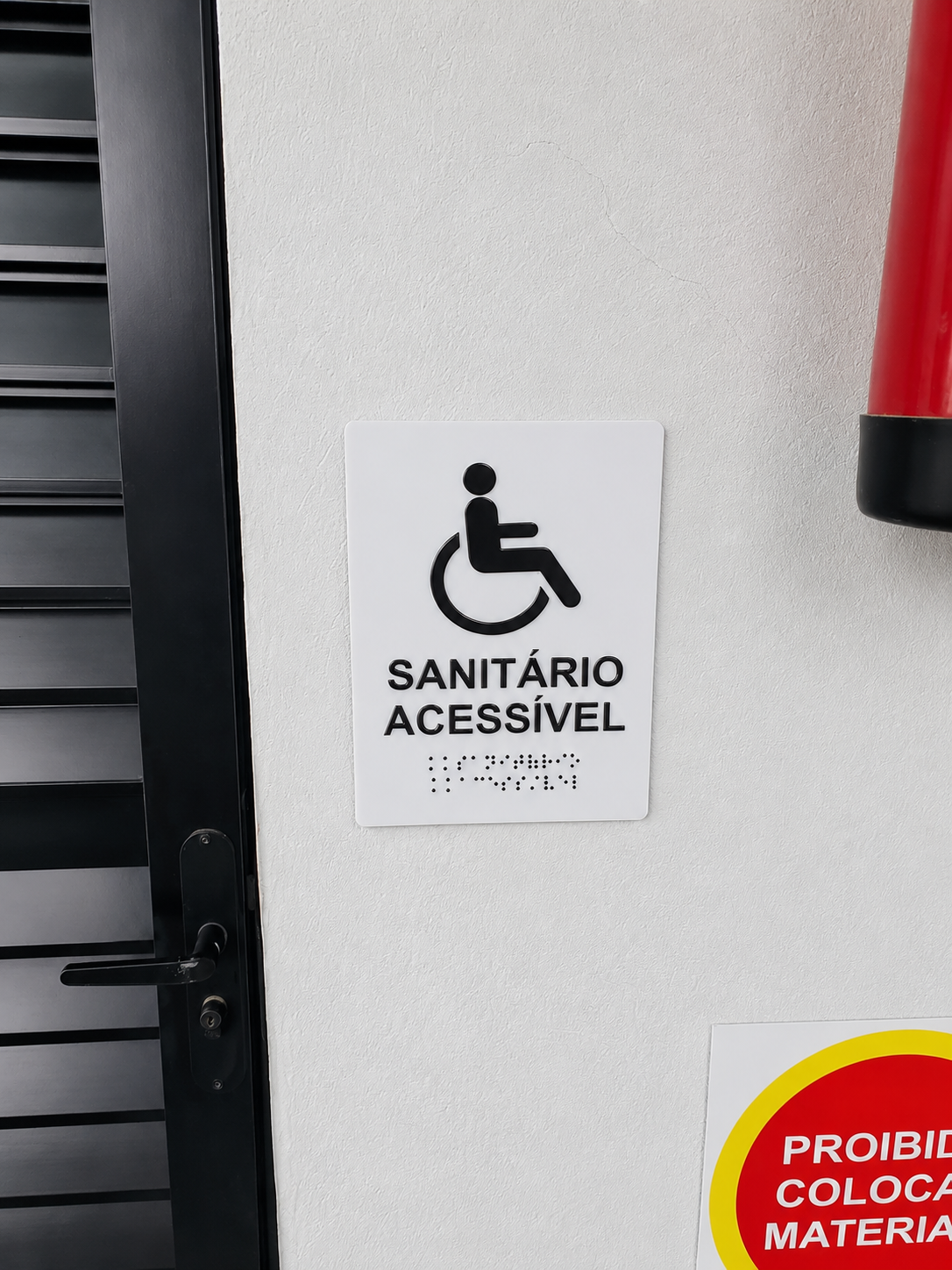 Miniatura 3 de Placa Braille Padrão Sanitário Acessível