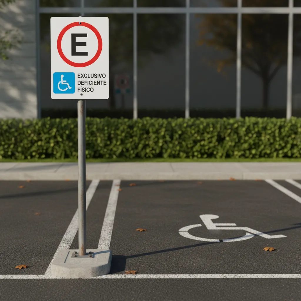 Miniatura 5 de Placa Estacionamento Deficiente Físico ACM 3 mm 50x70 cm