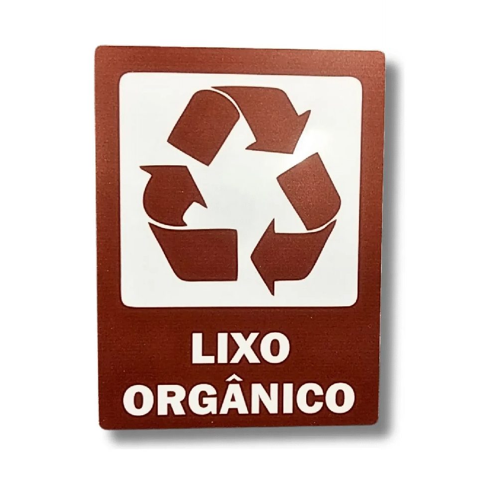 Placa Lixo Orgânico - PS 1 MM   
