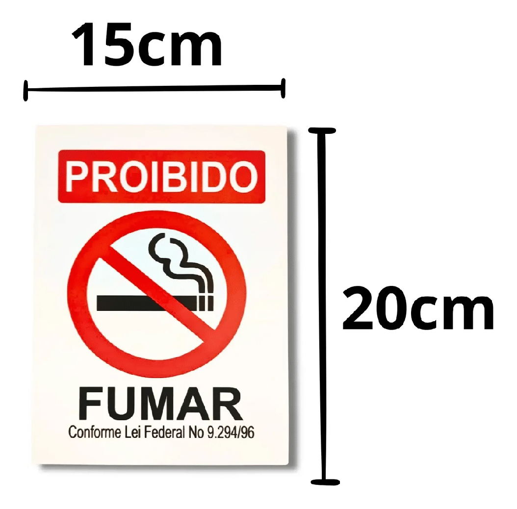 Miniatura 2 de Placa Proibido Fumar - PS 1MM