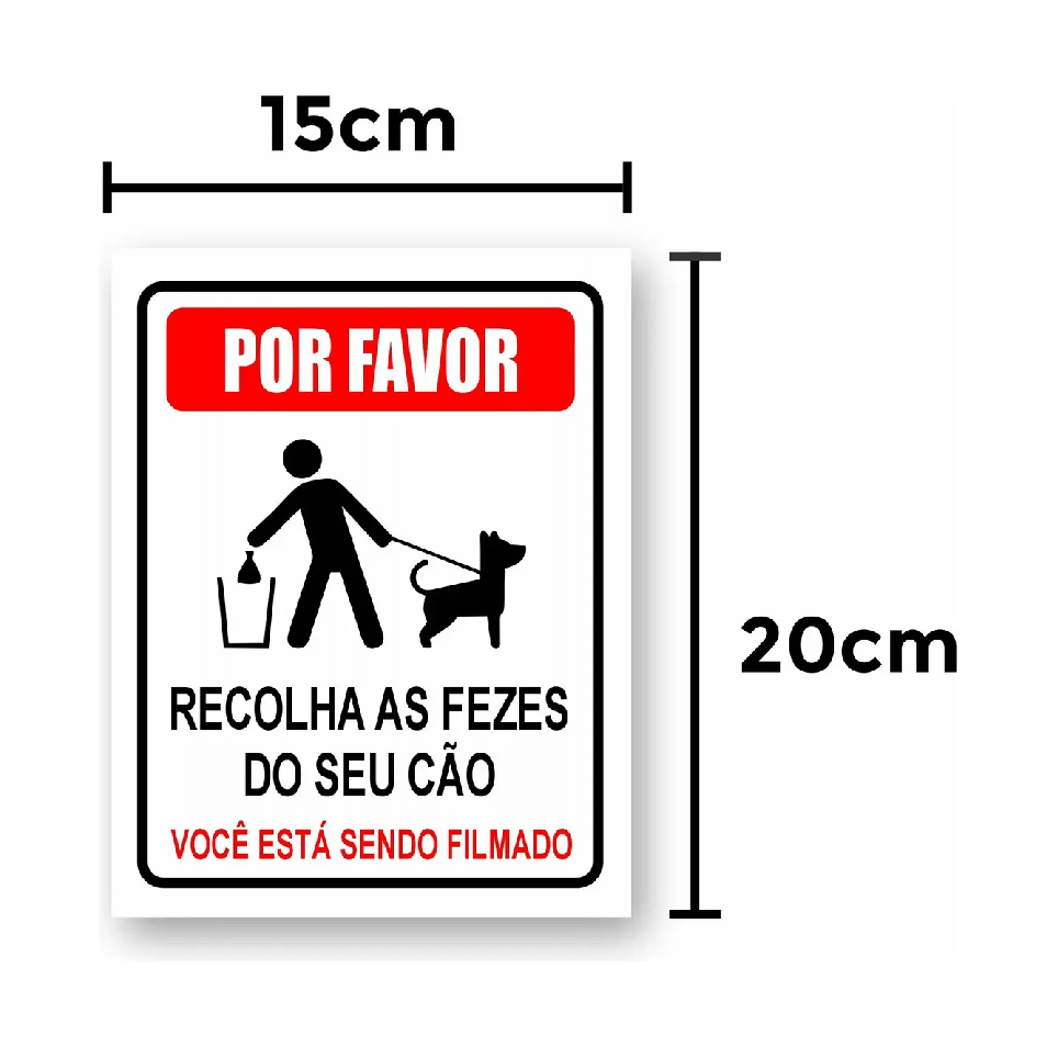 Miniatura 2 de Placa Recolha as Fezes do seu Cão- PS 1 MM