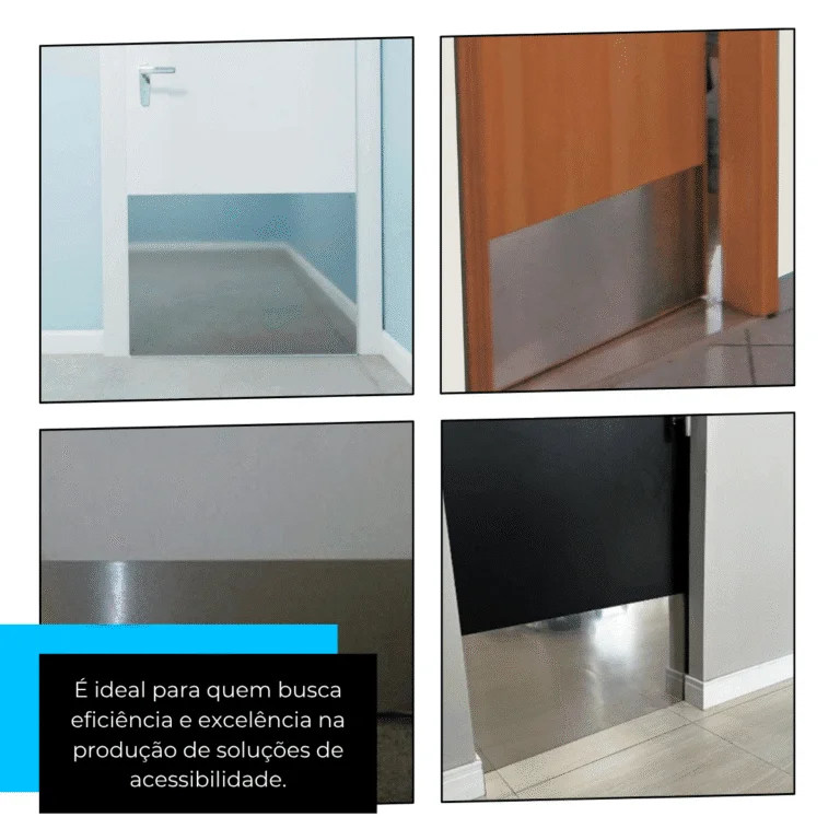 Miniatura 1 de Protetor De Porta PCD Inox 90X40 cm 0,5 mm