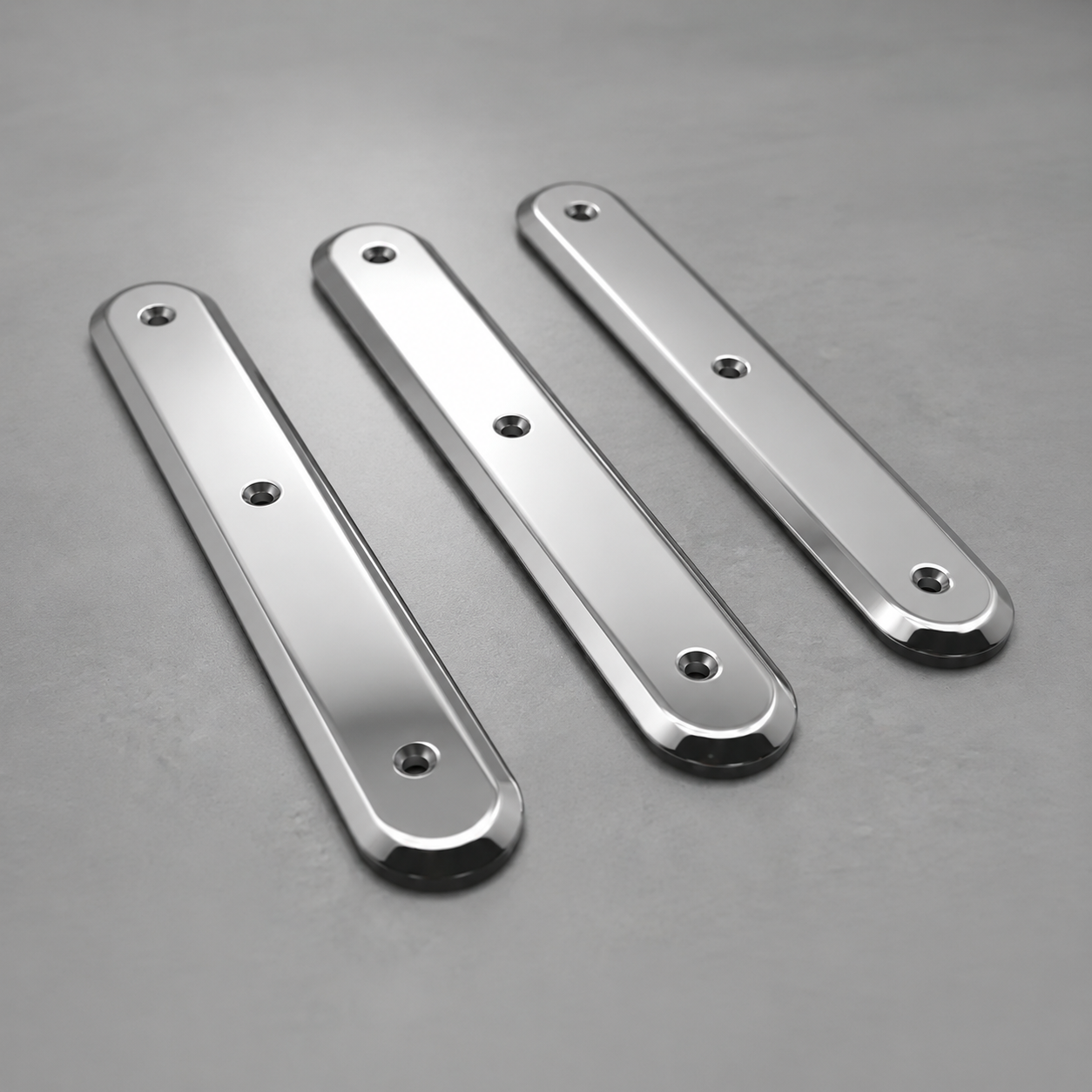 Elemento Tátil Direcional 235mm Inox Liso Parafusado