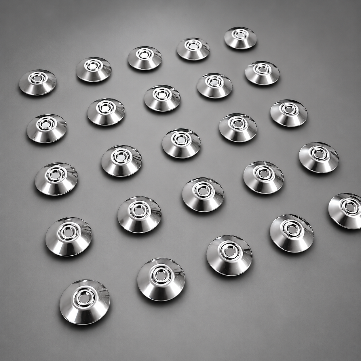 Elemento Tátil Alerta 28mm Inox Frisado Adesivado