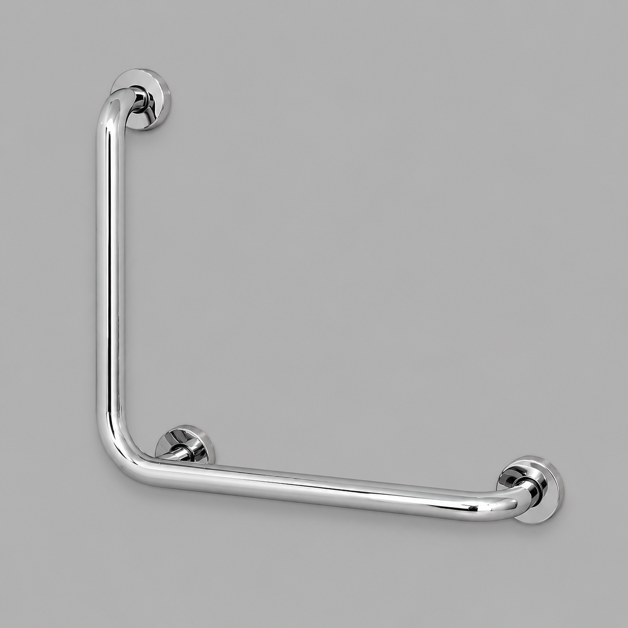 Barra Apoio em L Inox 60cm 