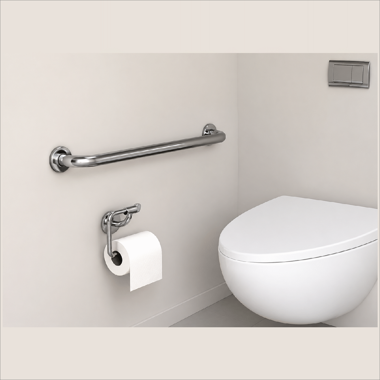 Miniatura 3 de Barra Apoio Reta Inox 80 cm