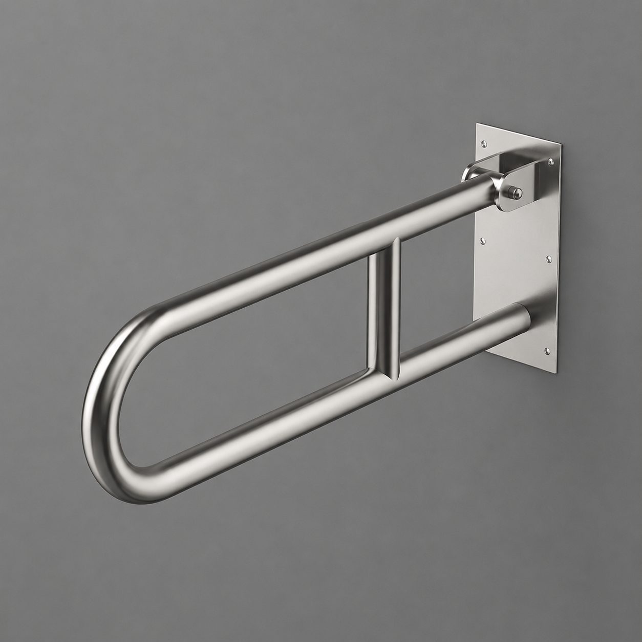 Barra De Apoio Inox Articulada Com Trava 60 Cm