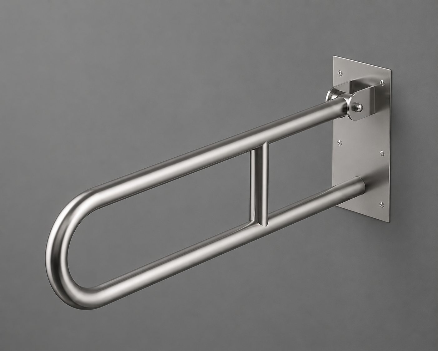 Barra De Apoio Inox Articulada Com Trava 80 Cm