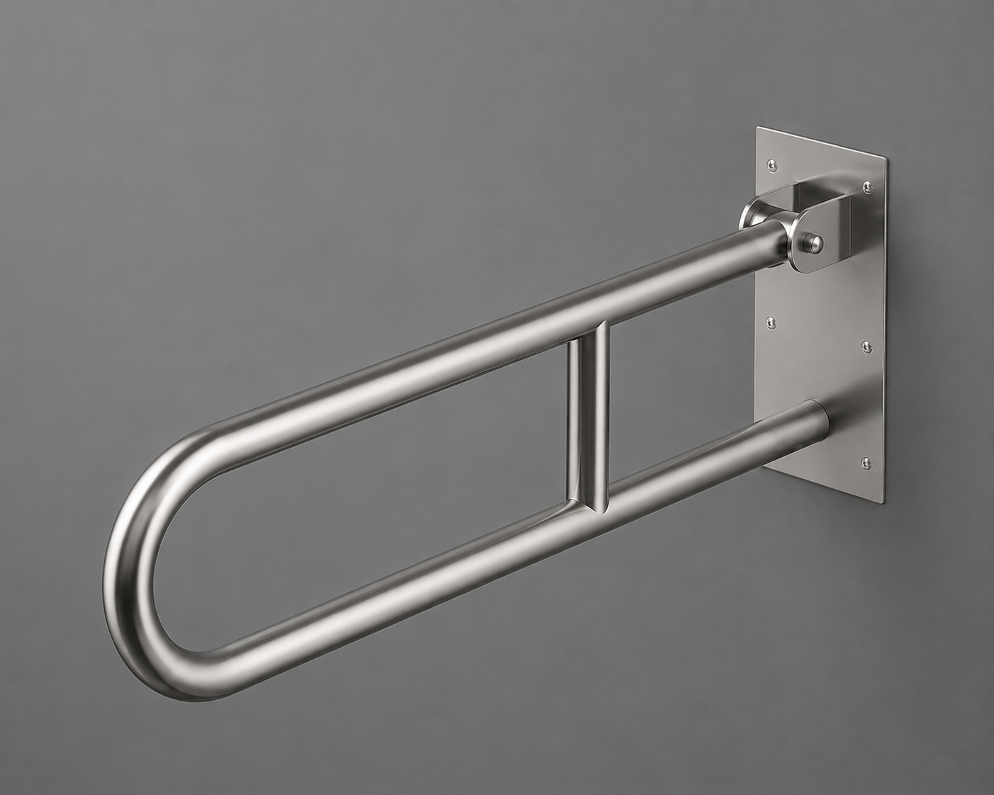 Barra De Apoio Inox Articulada Com Trava 80 Cm