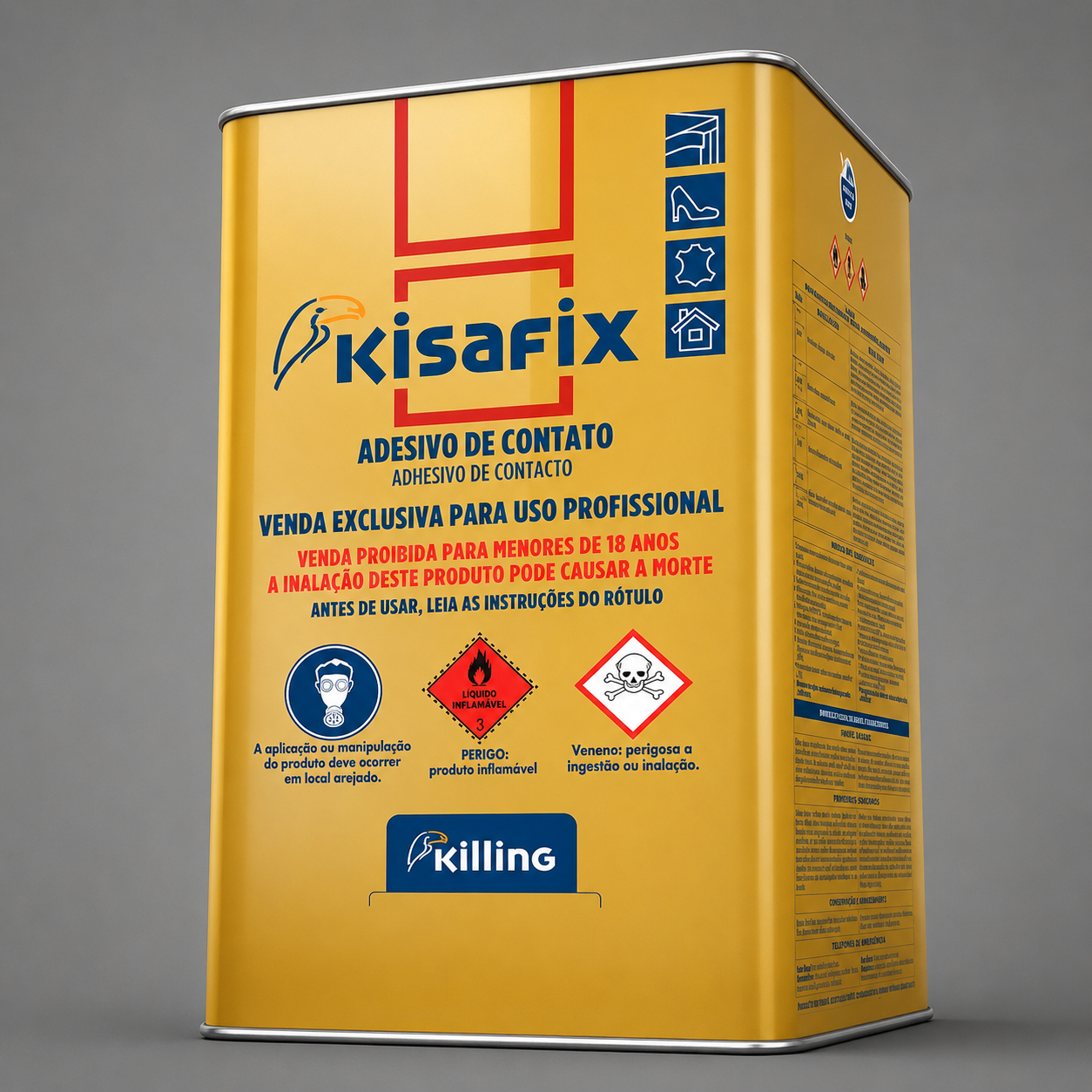 Cola De Contato 14 kg Policloropreno - Kisafix