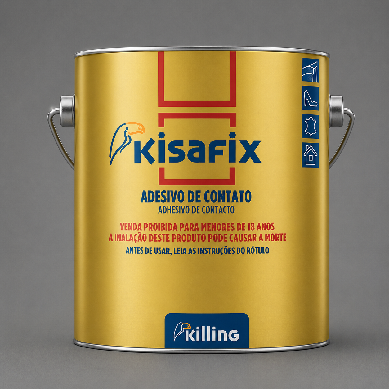 Cola De Contato 2,8 kg Policloropreno - Kisafix