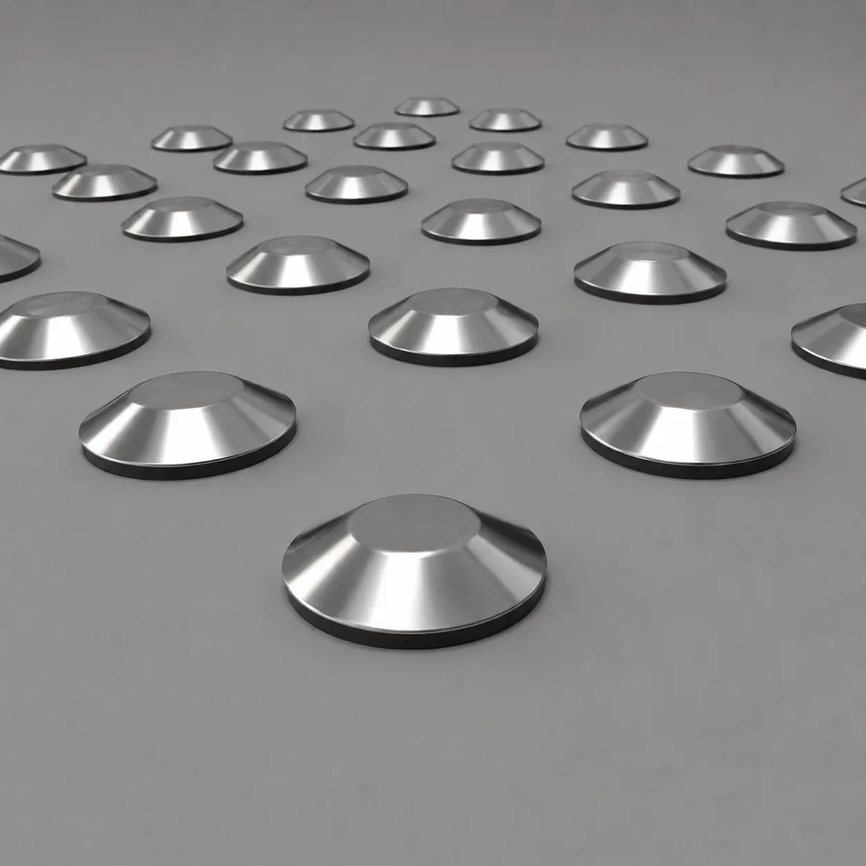 Elemento Tátil Alerta Inox Sem Adesivo