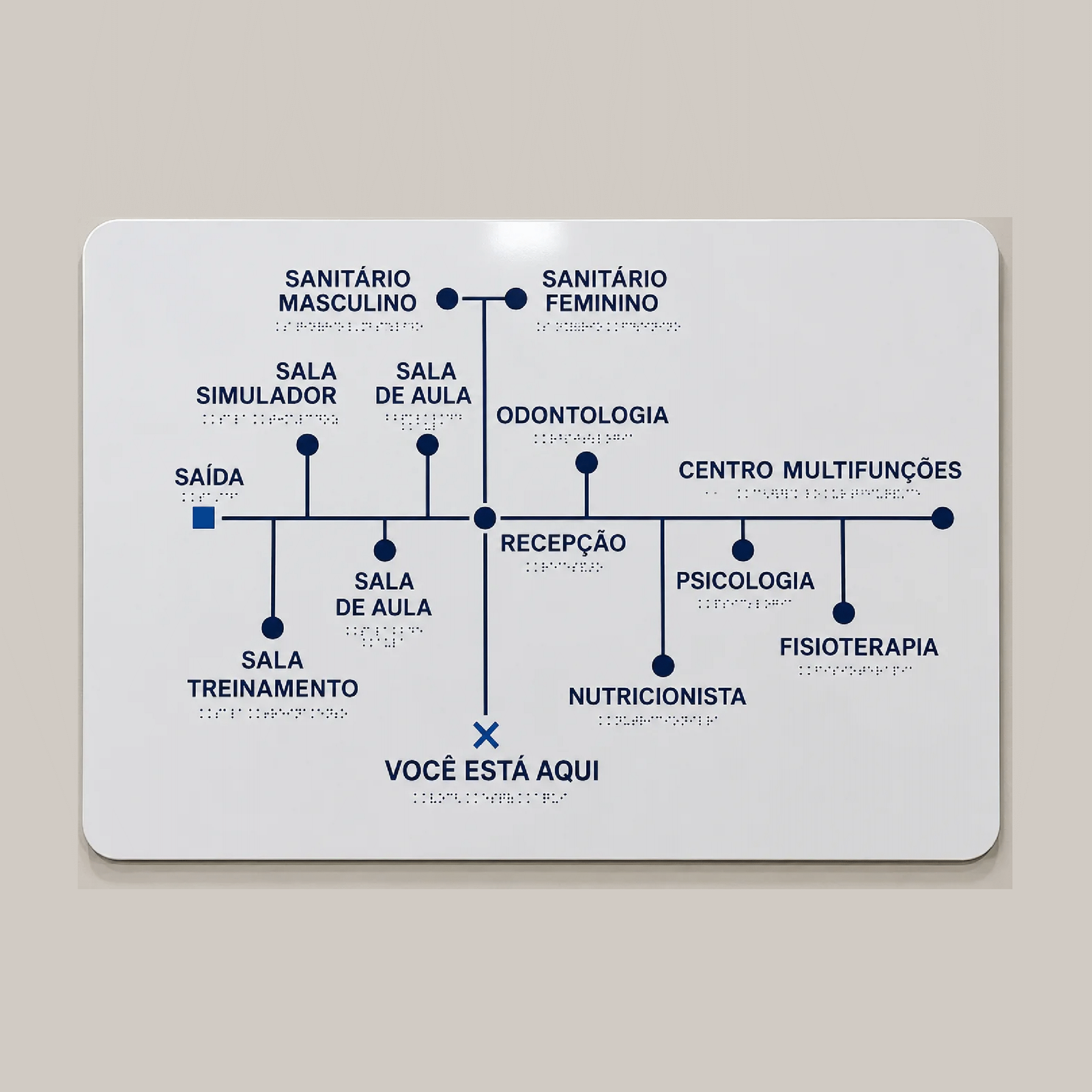 Mapa Tátil PS/ACM 3mm - Até 80x120 cm 