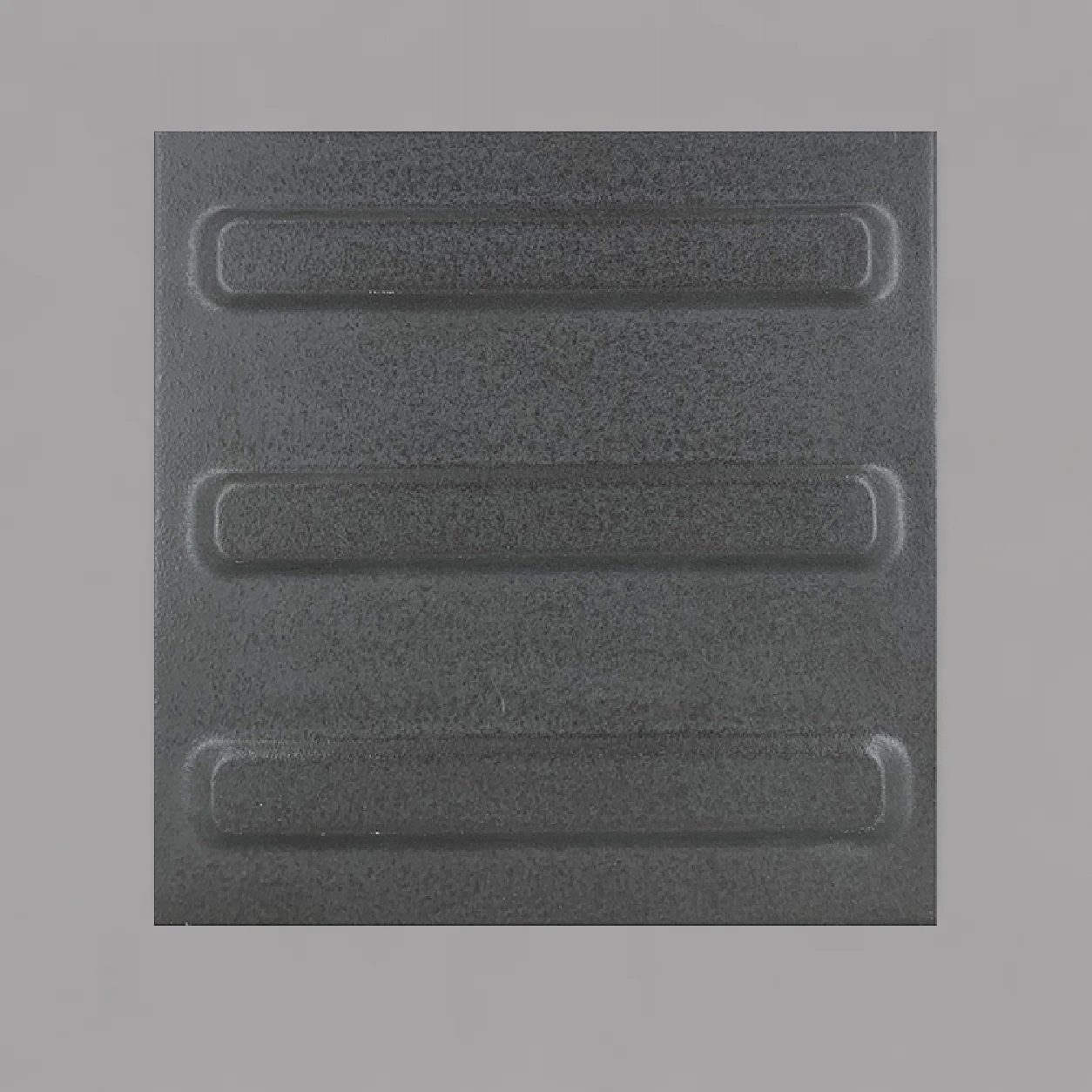 Piso Tátil Direcional Cinza Grafitte 250x250x09 mm Porcelanato 