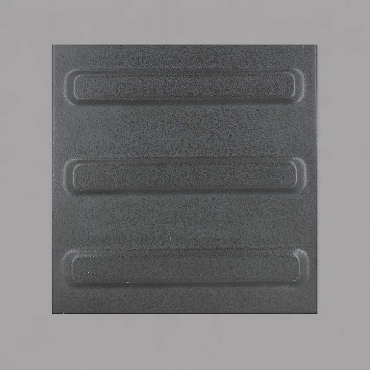 Piso Tátil Direcional Cinza Grafitte 250x250x11 mm Porcelanato 