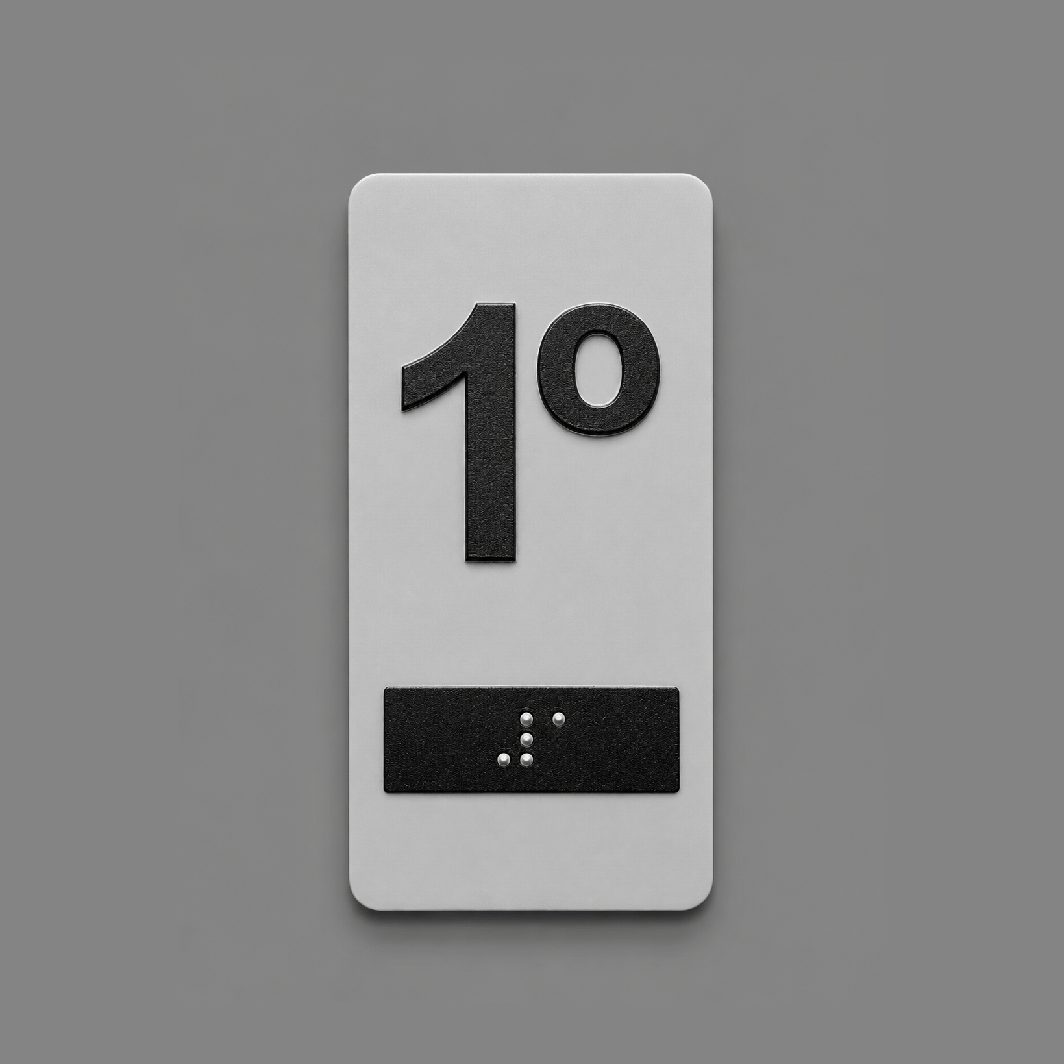 Placa Braille PS/ACM - Até 5x10cm