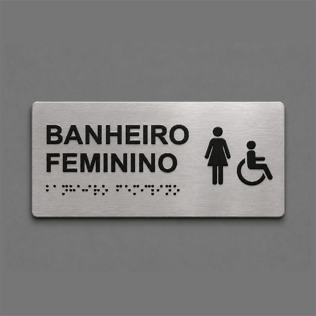 Placa Braille - Inox Até 10x20 cm