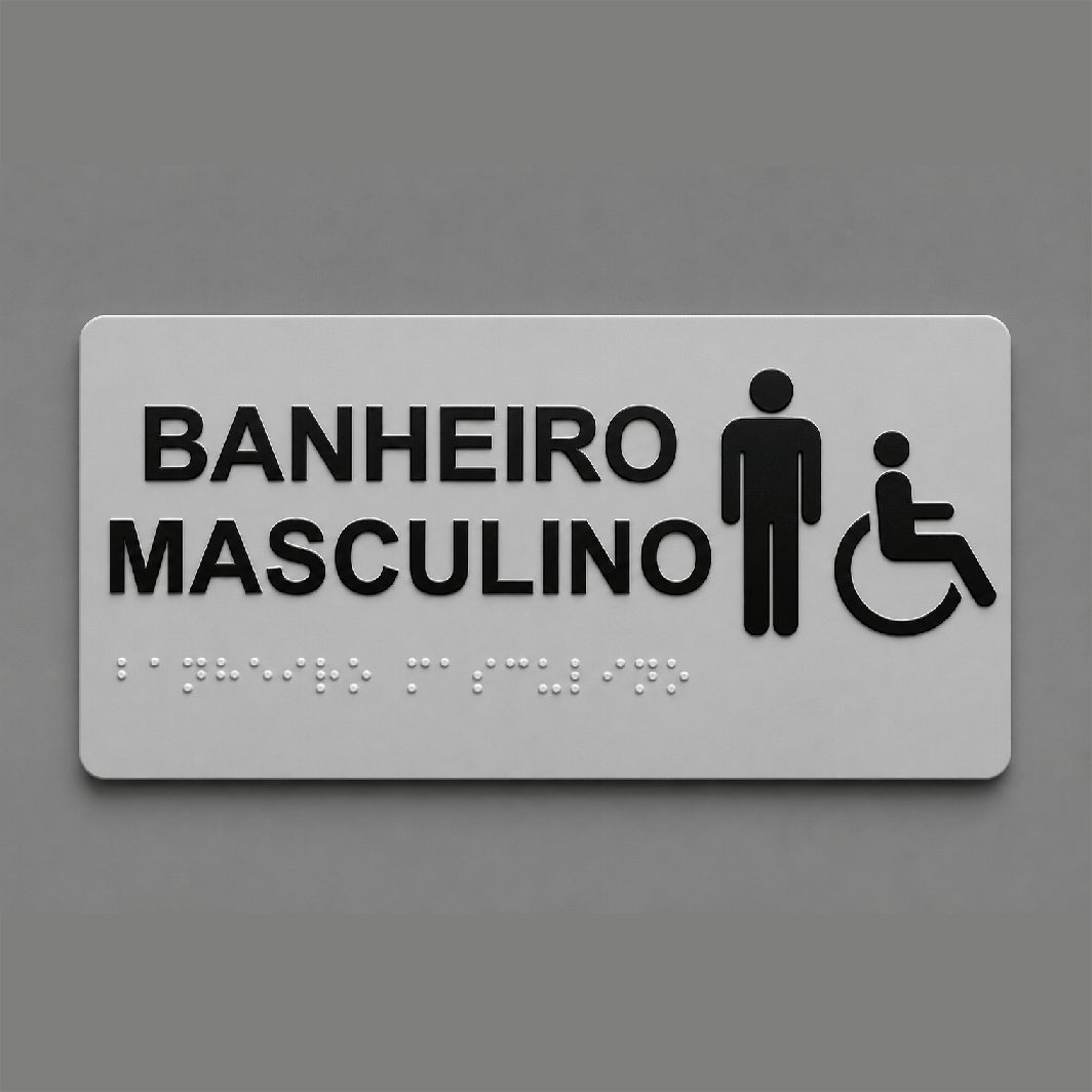 Placa Braille PS/ACM - Até 10x20cm