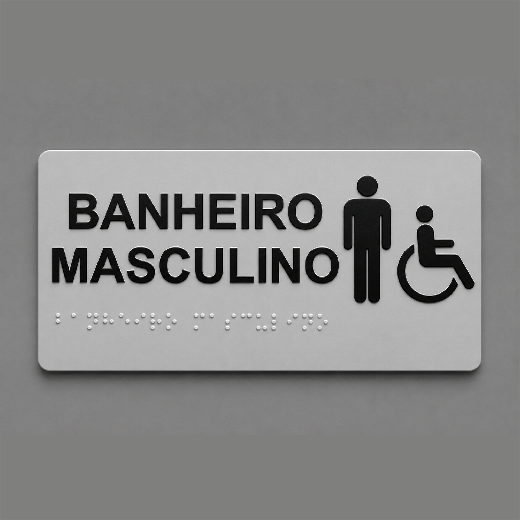 Placa Braille PS/ACM - Até 10x20cm
