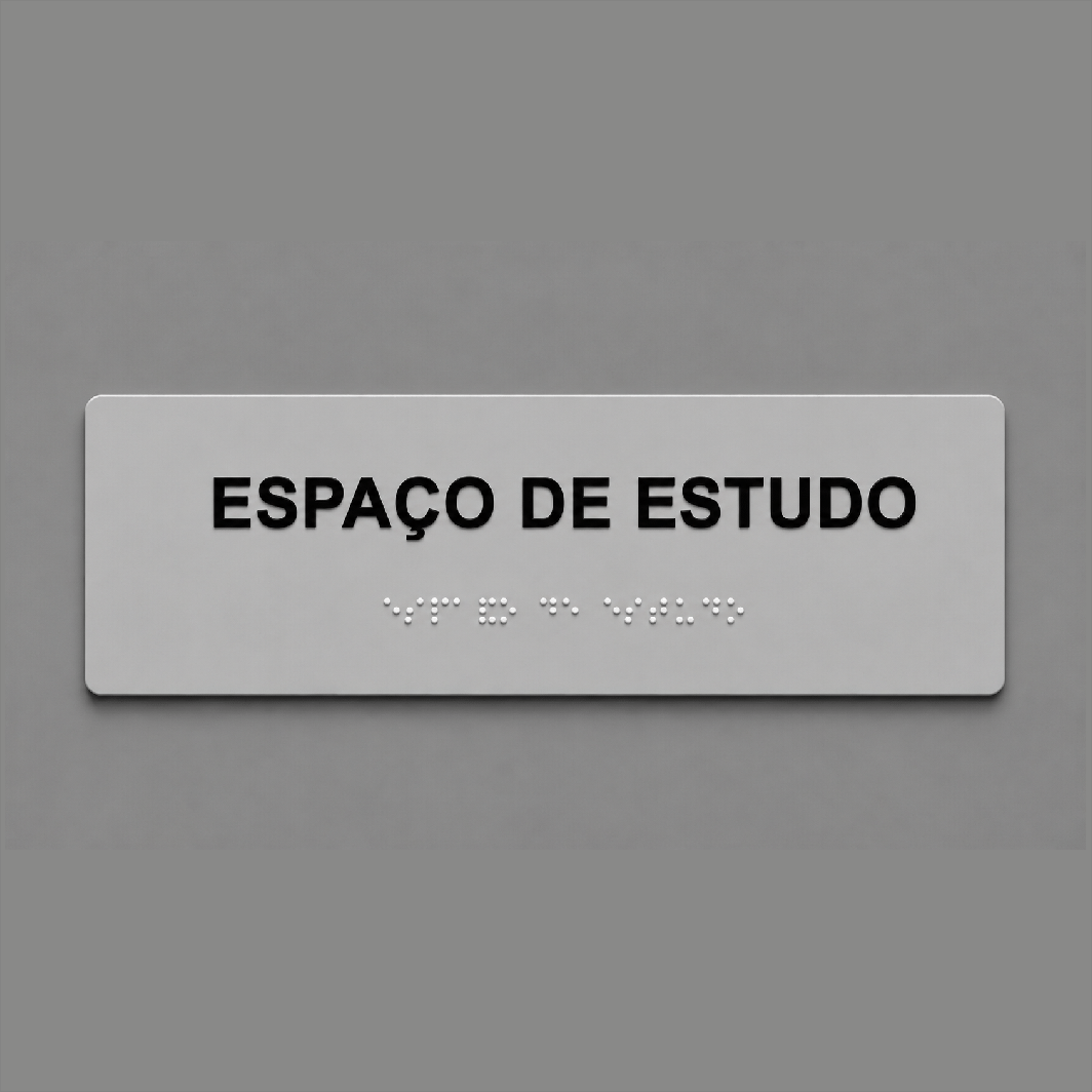 Placa Braille PS/ACM - Até 10x30cm
