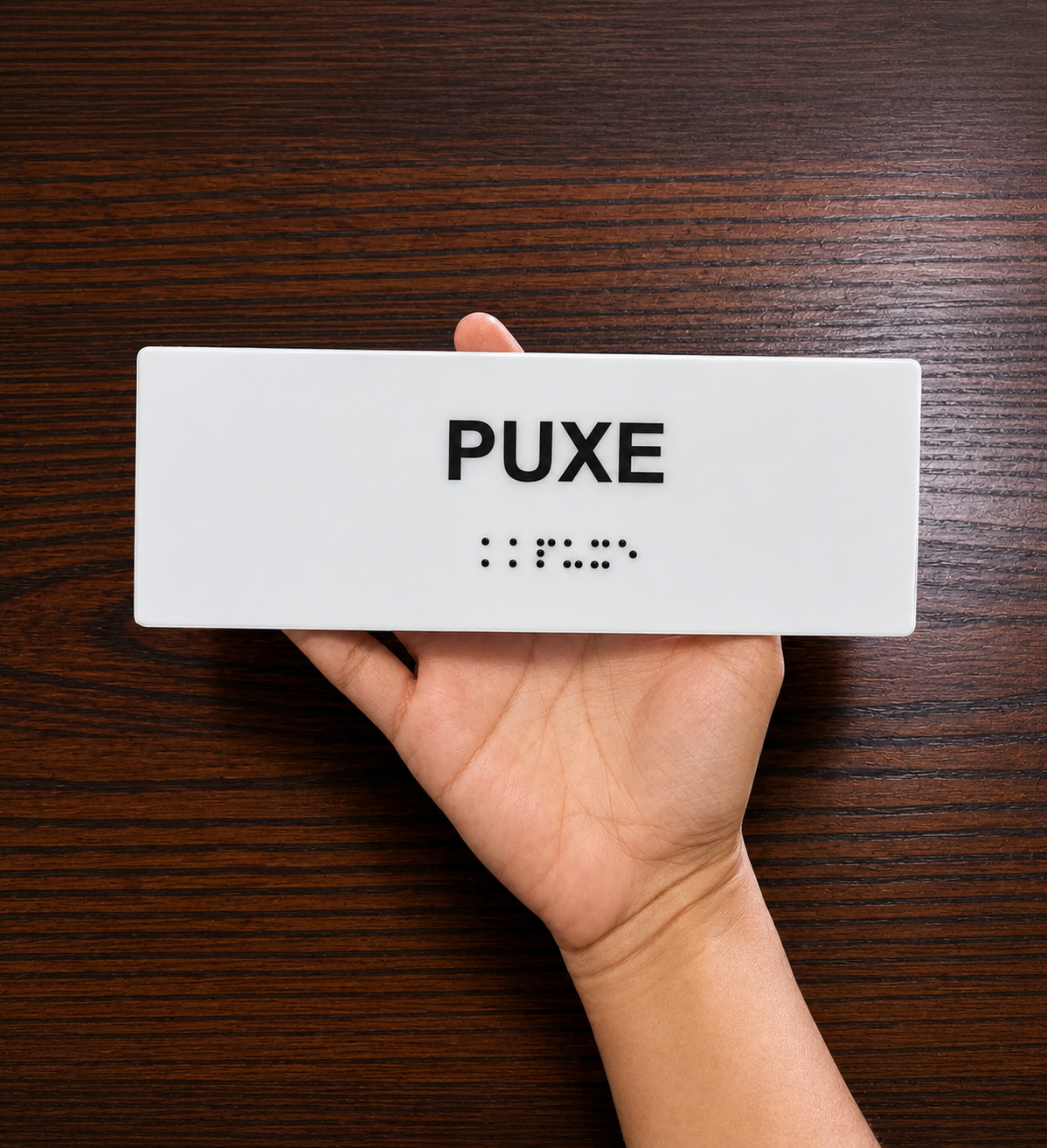 Miniatura 4 de Placa Braille Padrão Puxe / Empurre