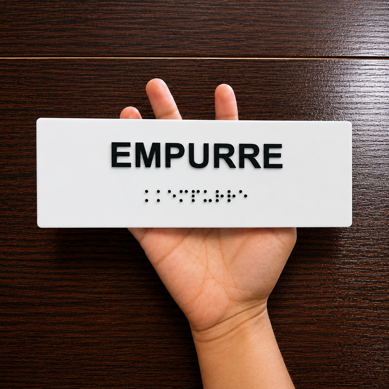 Miniatura 5 de Placa Braille Padrão Puxe / Empurre