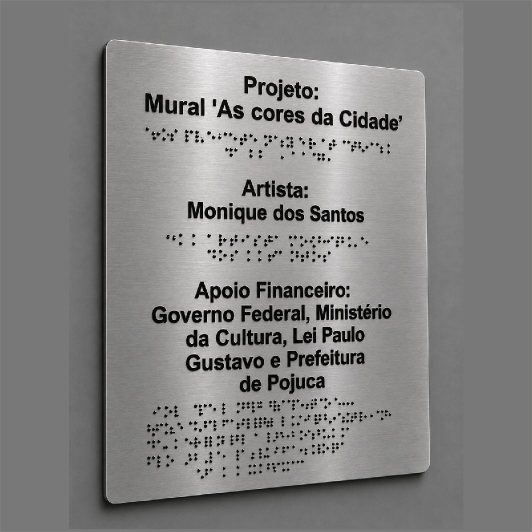 Placa Braille - Inox Até 20x30 cm 