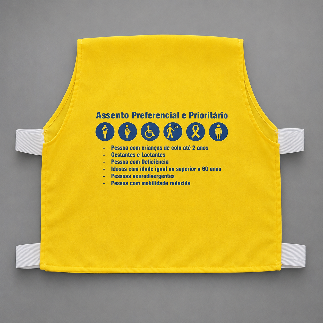 Capa de Sinalização Cadeiras Preferenciais Amarelo