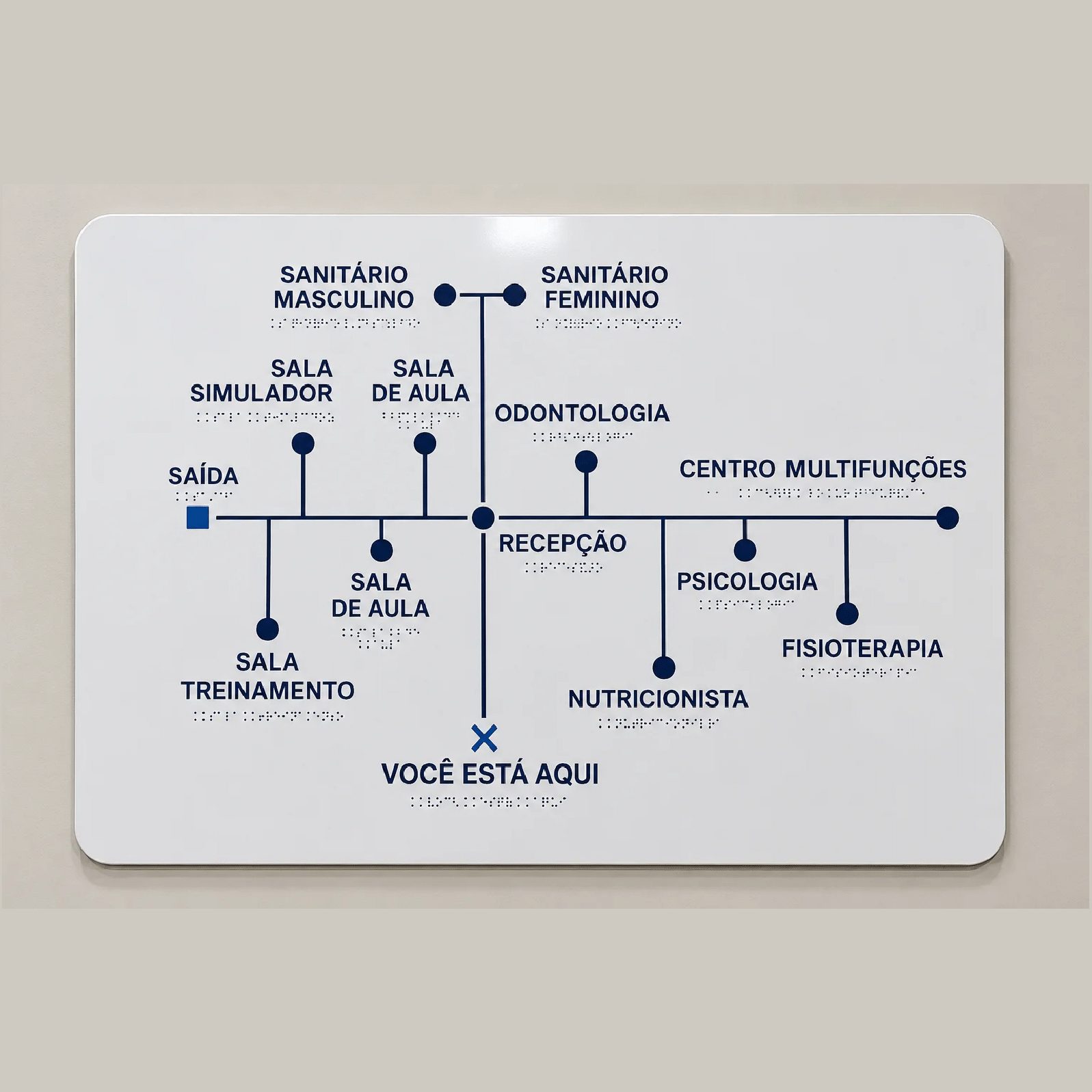 Mapa Tátil PS-ACM 3mm - Até 60x80cm