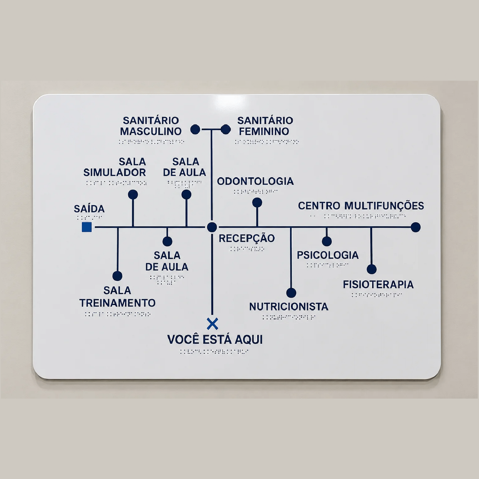 Mapa Tátil PS/ACM 3mm - Até 60x80cm