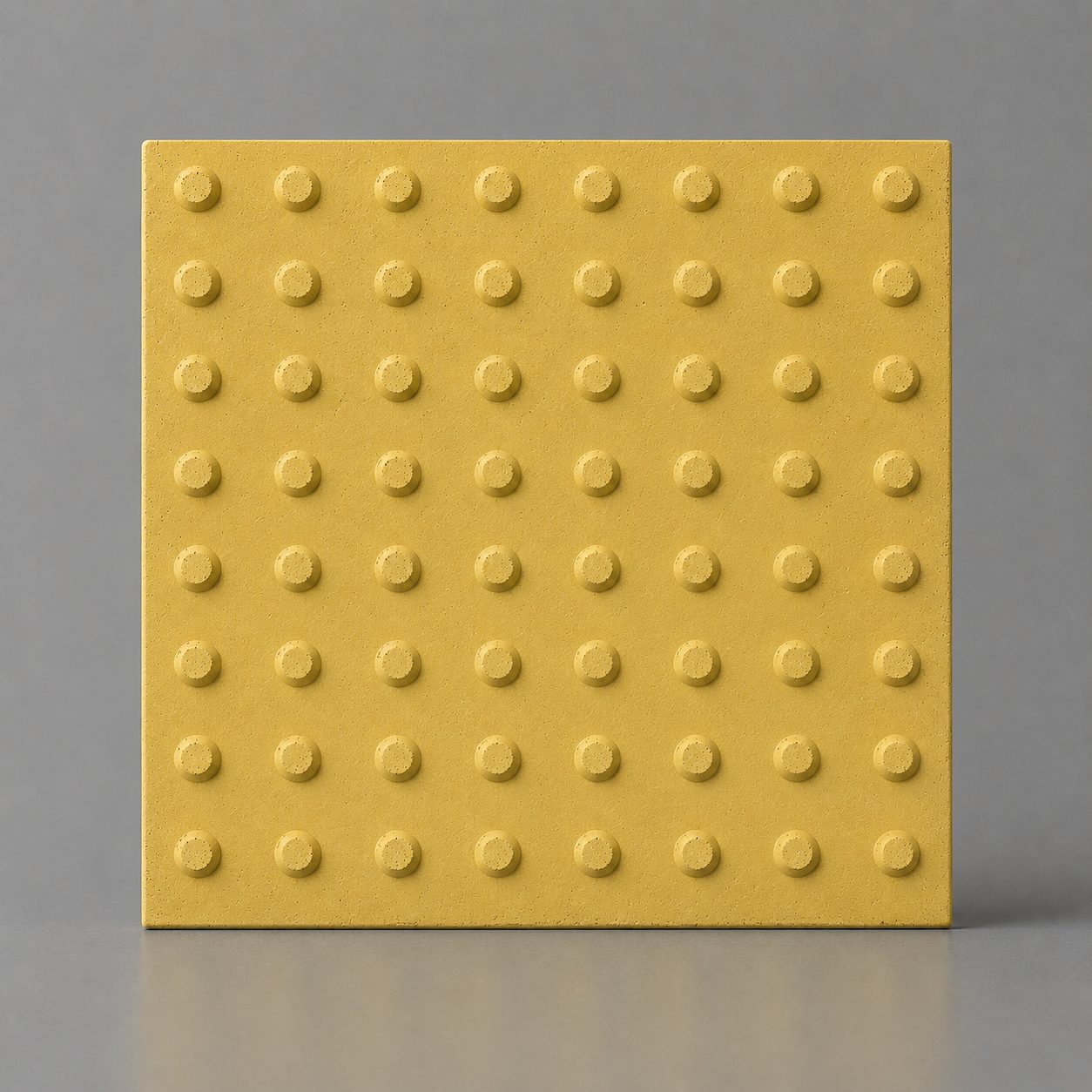 Piso Tátil Alerta Concreto Amarelo 40x40x2,5 cm