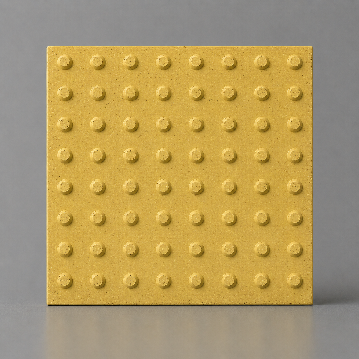 Piso Tátil Alerta Concreto Amarelo 40x40x2,5 cm
