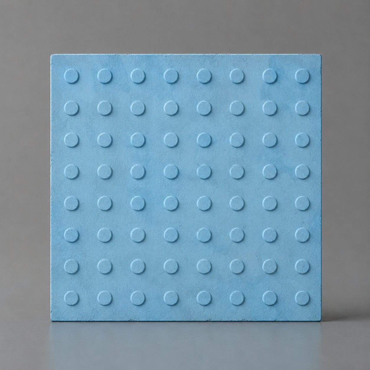 Piso Tátil Alerta Concreto Azul 40x40x2,5 cm