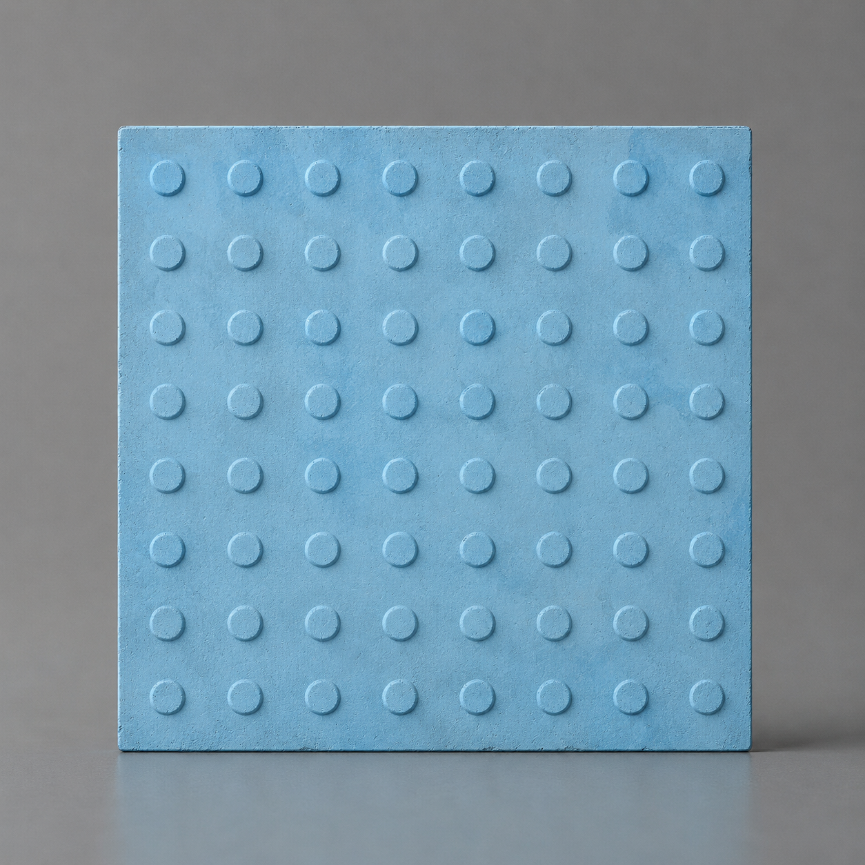 Piso Tátil Alerta Concreto Azul 40x40x2,5 cm