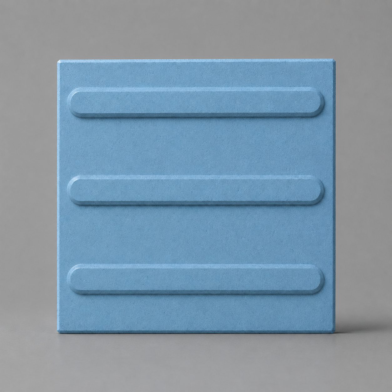 Piso Tátil Direcional Concreto Azul 25x25x2,5 cm