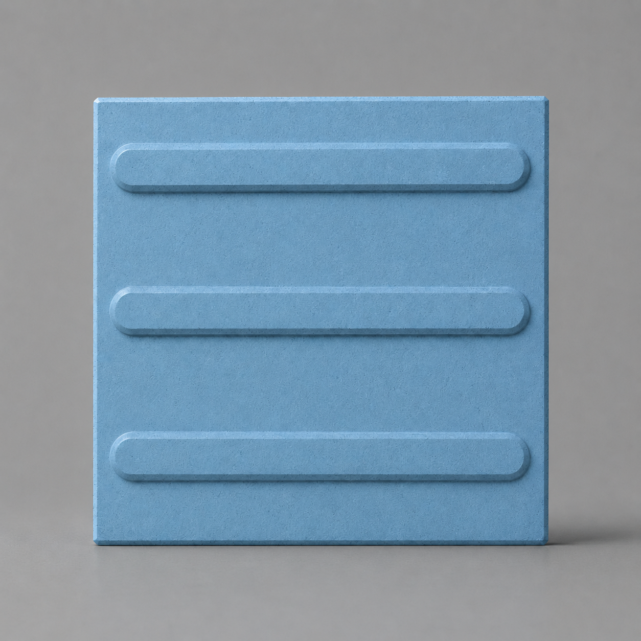 Piso Tátil Direcional Concreto Azul 25x25x2,5 cm