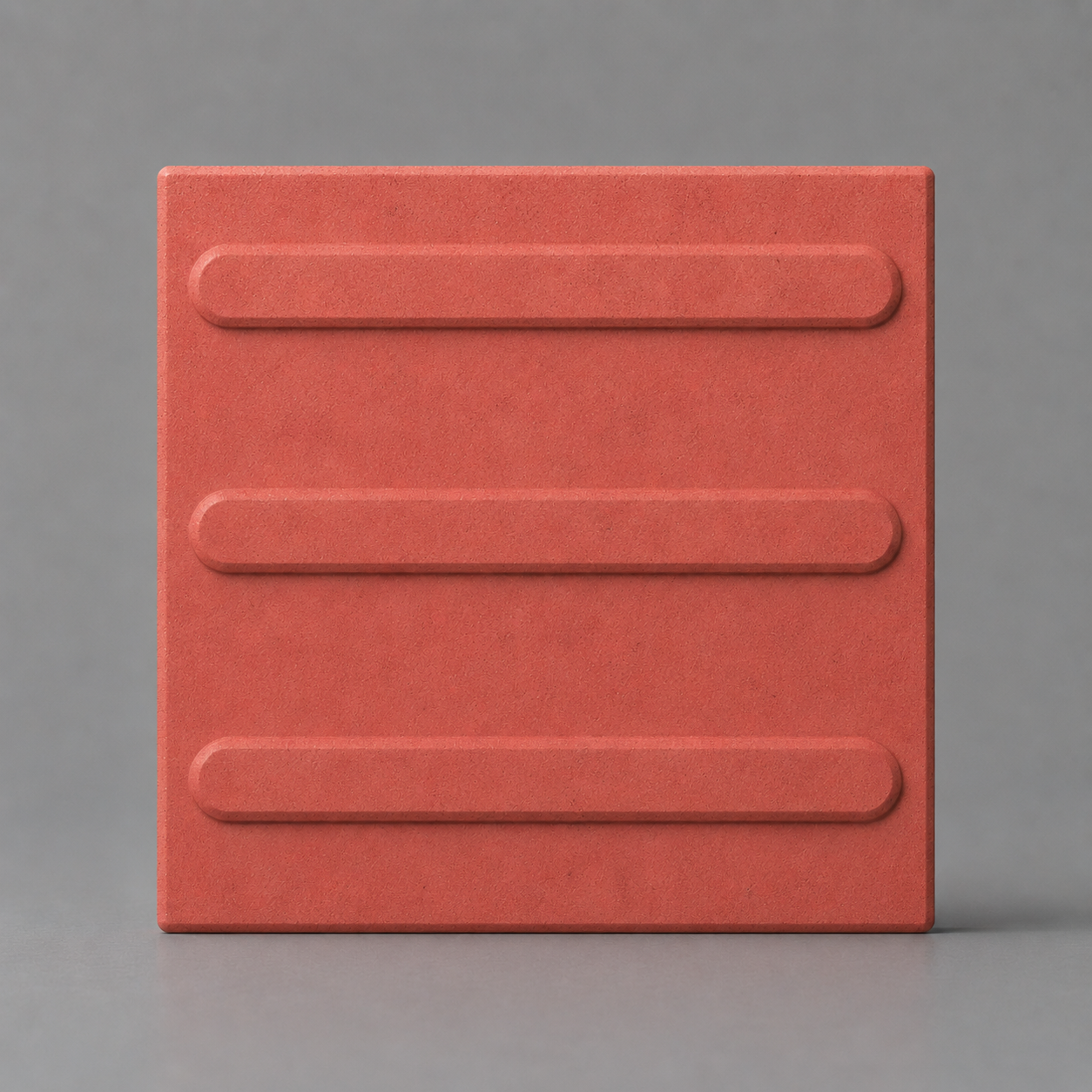 Piso Tátil Direcional Concreto Vermelho 25x25x2,5 cm