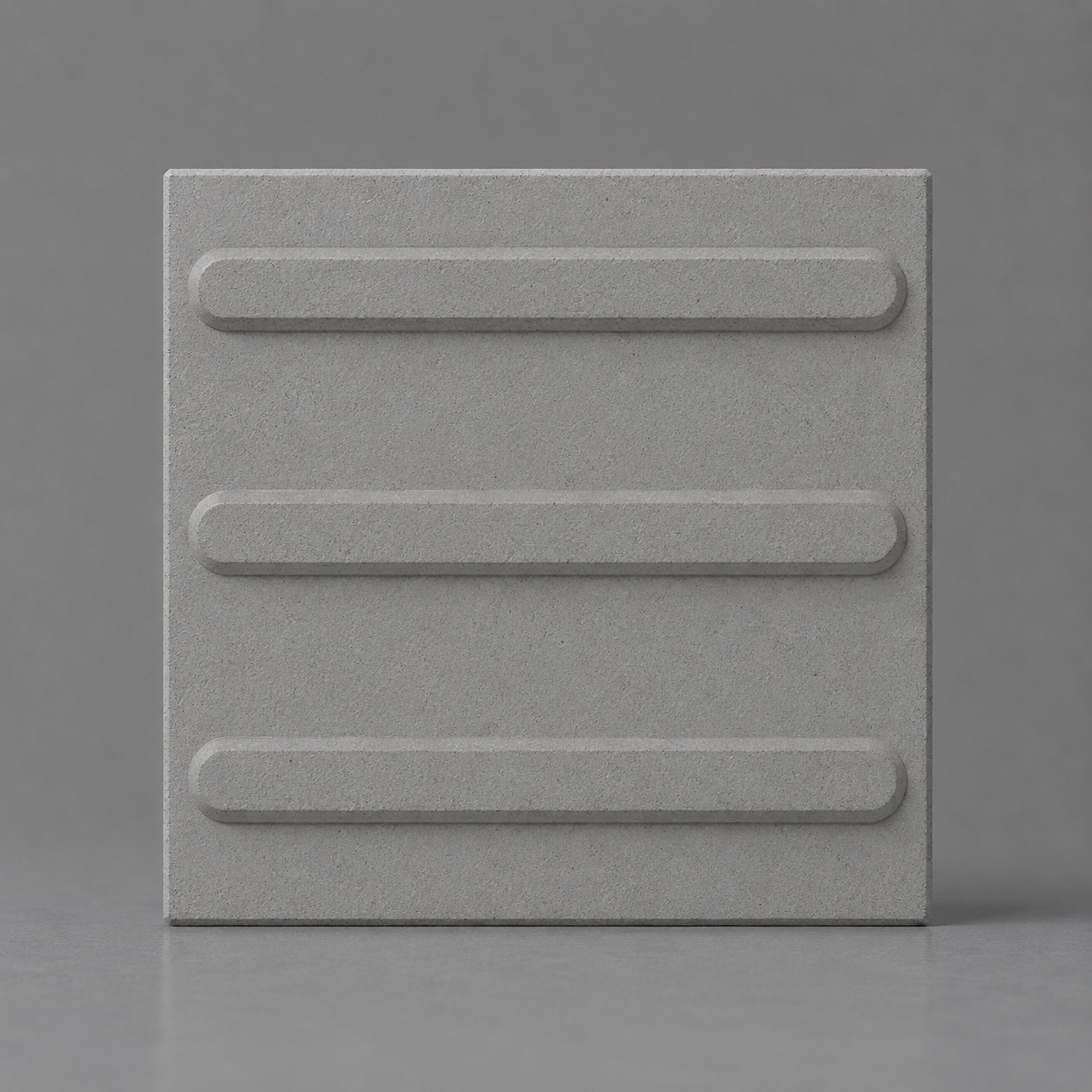 Piso Tátil Direcional Concreto Sem Pigmento 25x25x2,5cm