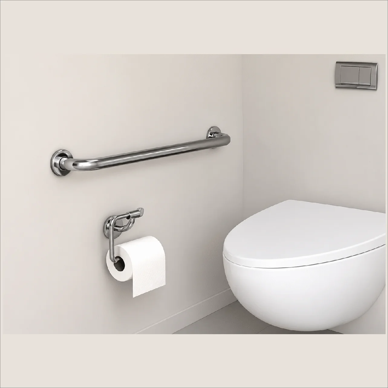 Miniatura 3 de Barra Apoio Reta Inox 80 cm - INOX 304