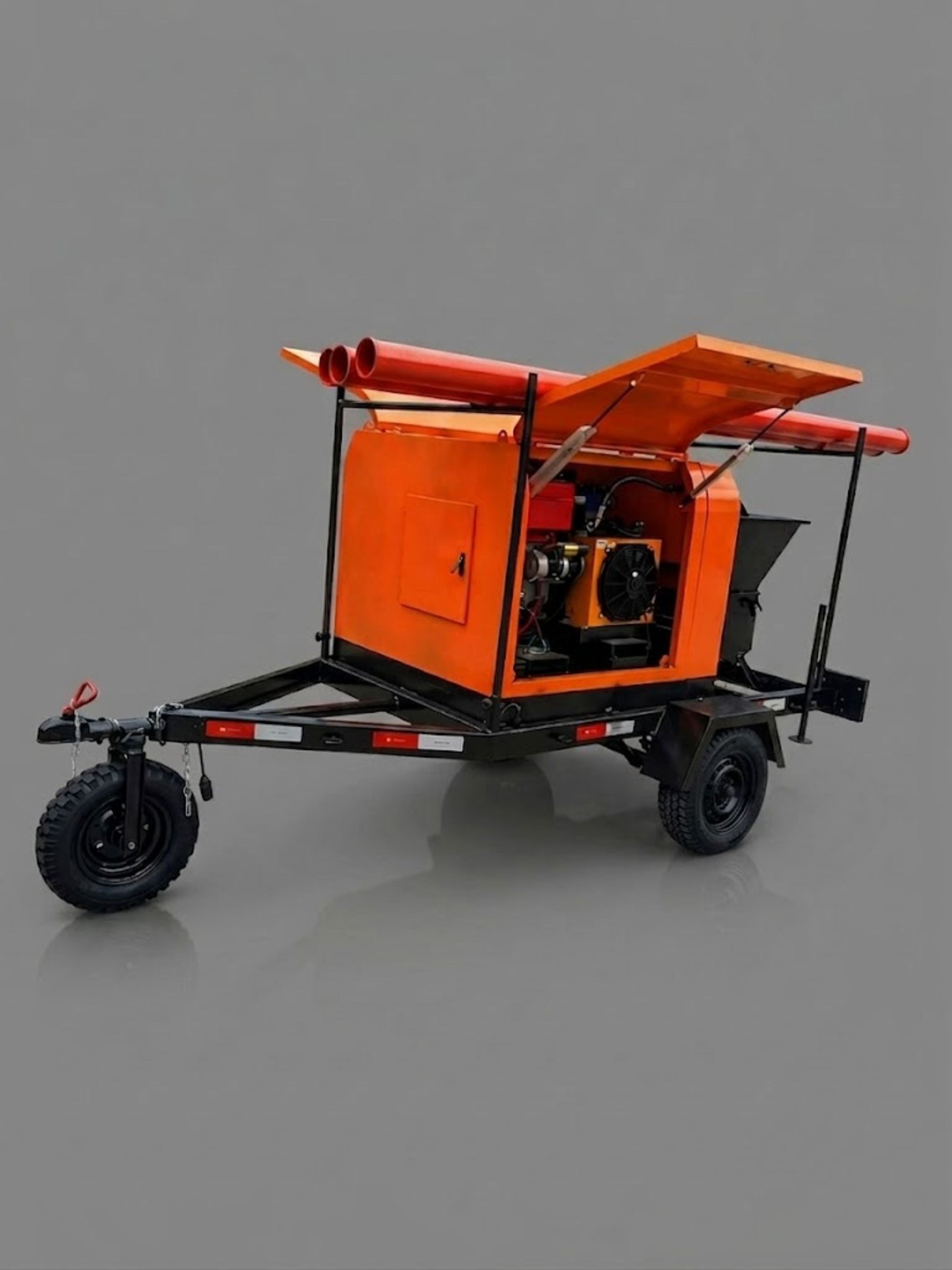 Bomba de Concreto com Carretinha Diesel