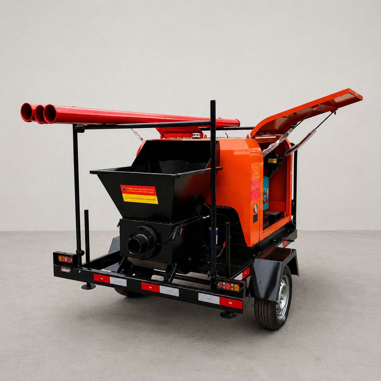 Bomba de Concreto com Carretinha Elétrica 380V
