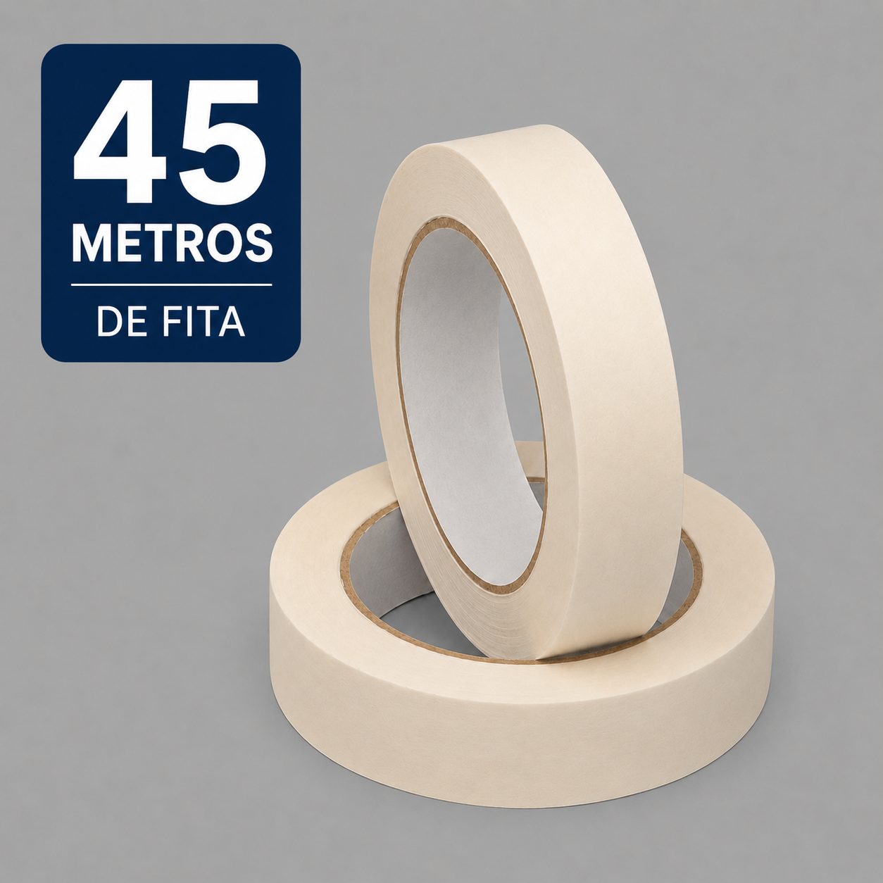 Miniatura 2 de Fita Crepe Branca 45 m